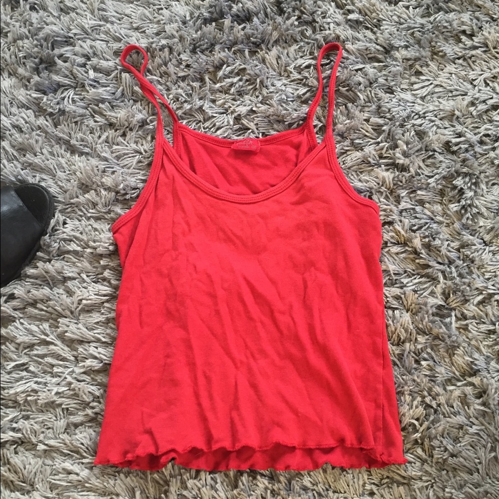 Brandy Melville red tank top